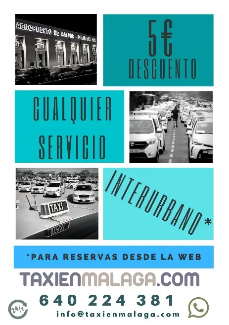 taxi en Malaga, Taxi en aeropuerto de Málaga